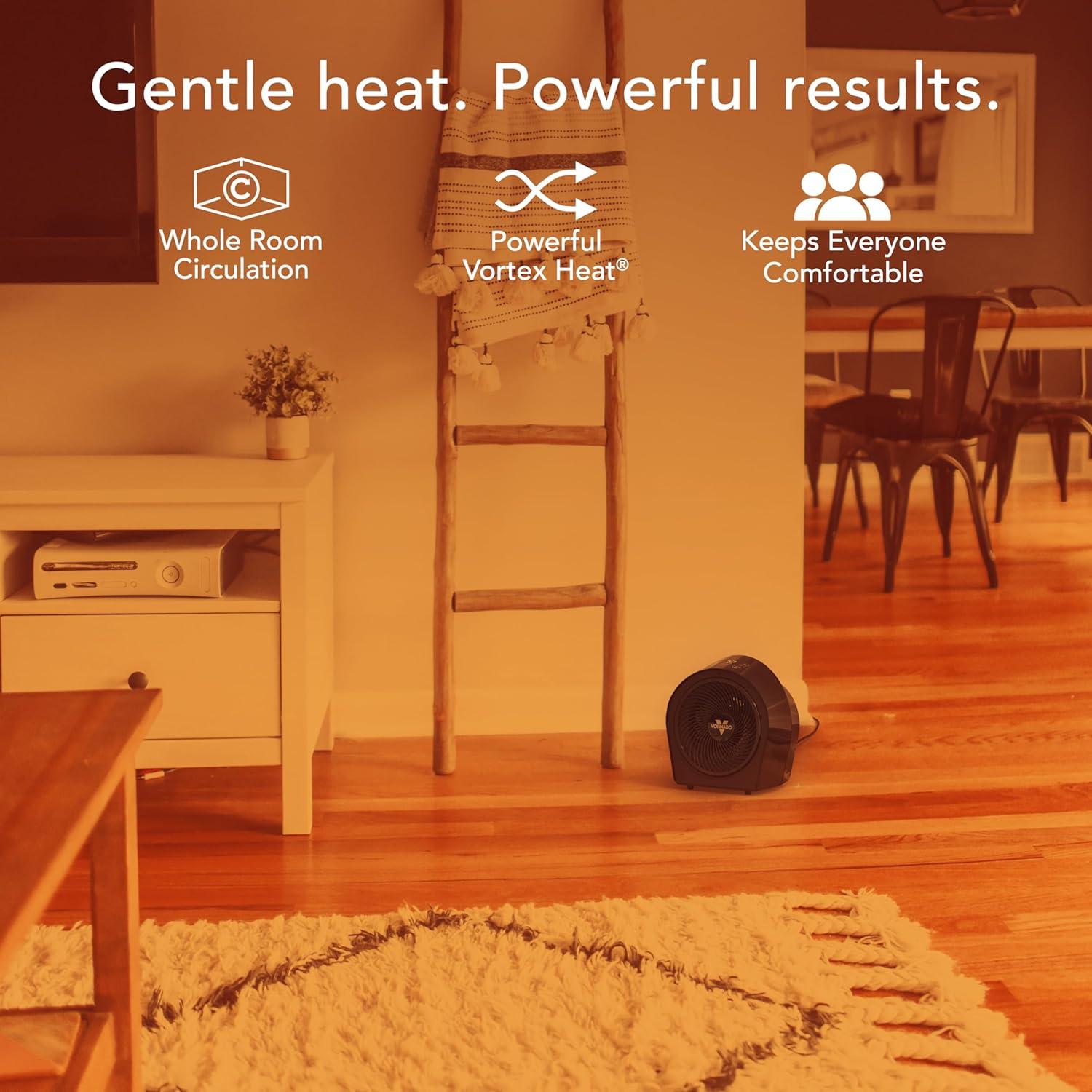 imageVornado Velocity 3R 2025 Whole Room Space Heater with Timer Adjustable Thermostat and Advanced Safety Features LED Touch Controls Powerful Heater for Bedroom and Home BlackMedium 2025 Model