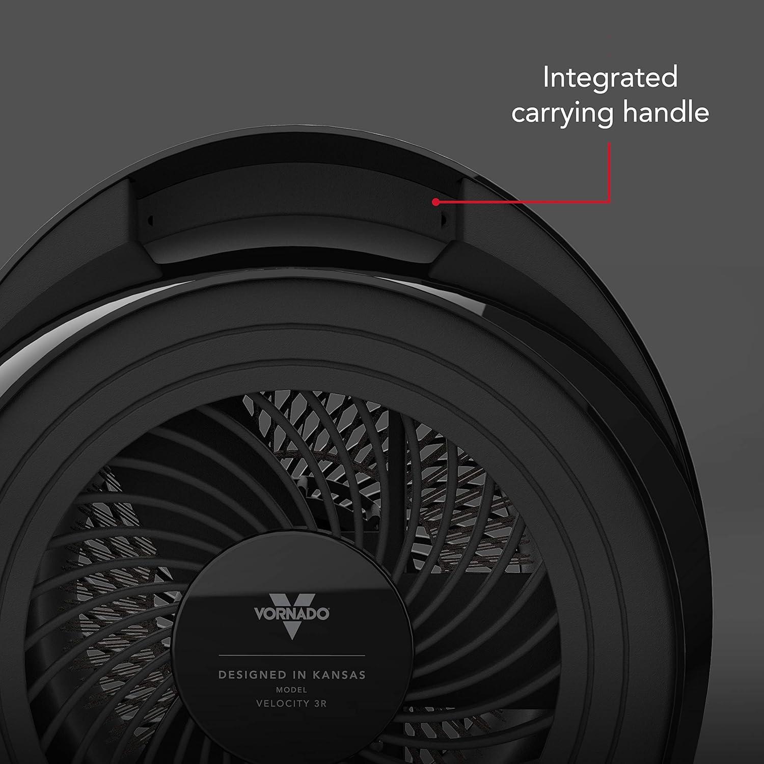 imageVornado Velocity 3R 2025 Whole Room Space Heater with Timer Adjustable Thermostat and Advanced Safety Features LED Touch Controls Powerful Heater for Bedroom and Home BlackMedium 2024 Model