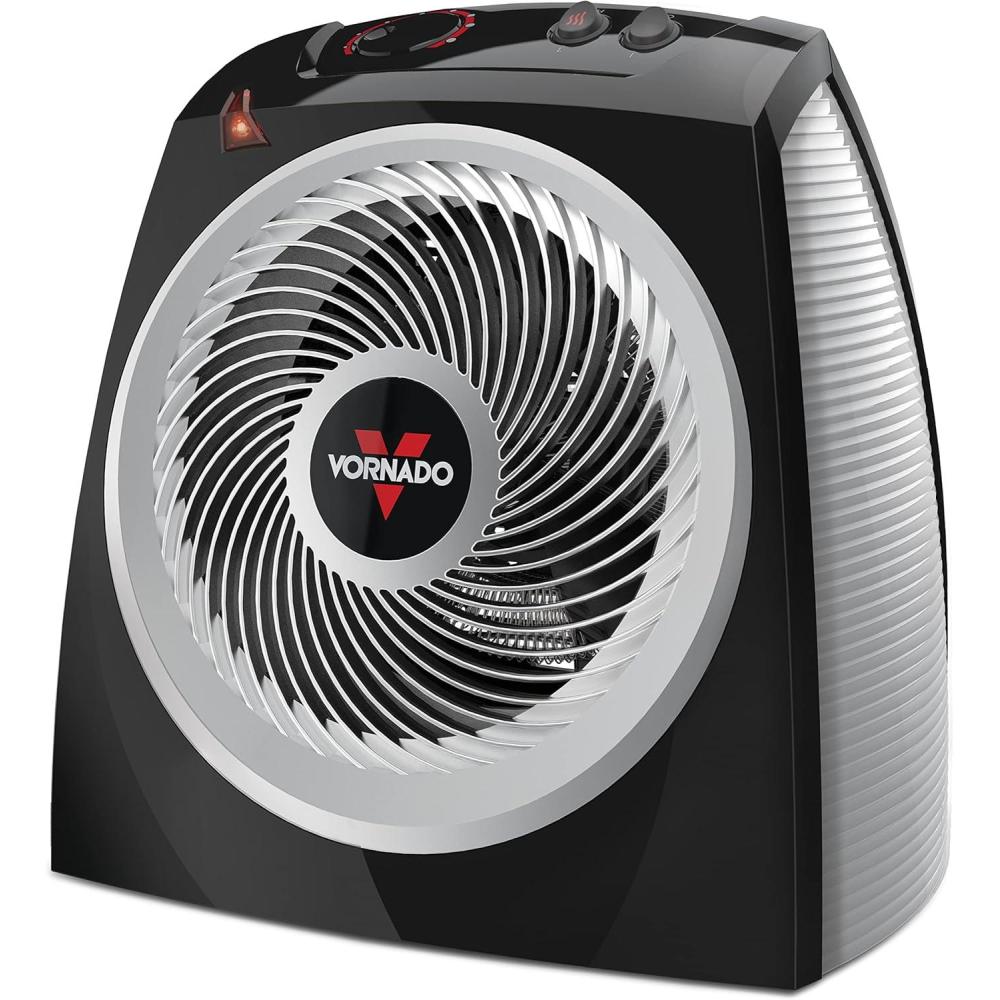 imageVornado VH10 2025 Space Heater for Indoor Use Adjustable Thermostat 2 Speeds Advanced Safety Features Integrated Carry Handle Large Heater for Bedroom and Living Room Quiet Heater BlackVH10 2024 Model