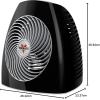 imageVornado MVH 2025 Space Heater 3 Heat Settings Adjustable Thermostat TipOver Protection Auto Safety ShutOff System Indoor Use Whole Room Heating BlackMedium 2024 Model