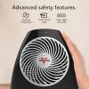 imageVornado VH202 2025 Personal Space Heater Advanced Safety Features 2 Heat Settings Direct Heating Fan Only Setting CoolTouch Exterior Signature Vortex Heat Circulation Gentle Heating BlackVH202 2024 Model