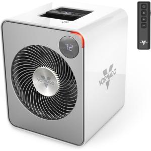 imageVornado VMHi500 2025 Whole Room Metal Space Heater Digital Thermostat Remote Control AutoClimate Control 12Hour Timer Vortex Heat Circulation Heater for Bedroom and Home WhiteVMHi500 2025 Model