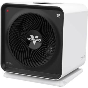 imageVornado Velocity CUBE 5S Whole Room Space Heater with Swiveling Base Indoor Use Vortex Heat Circulation LED Touch Controls 112 Hour Timer Advanced Safety Features AutoClimate Control WhiteCube 5S 2024 Model