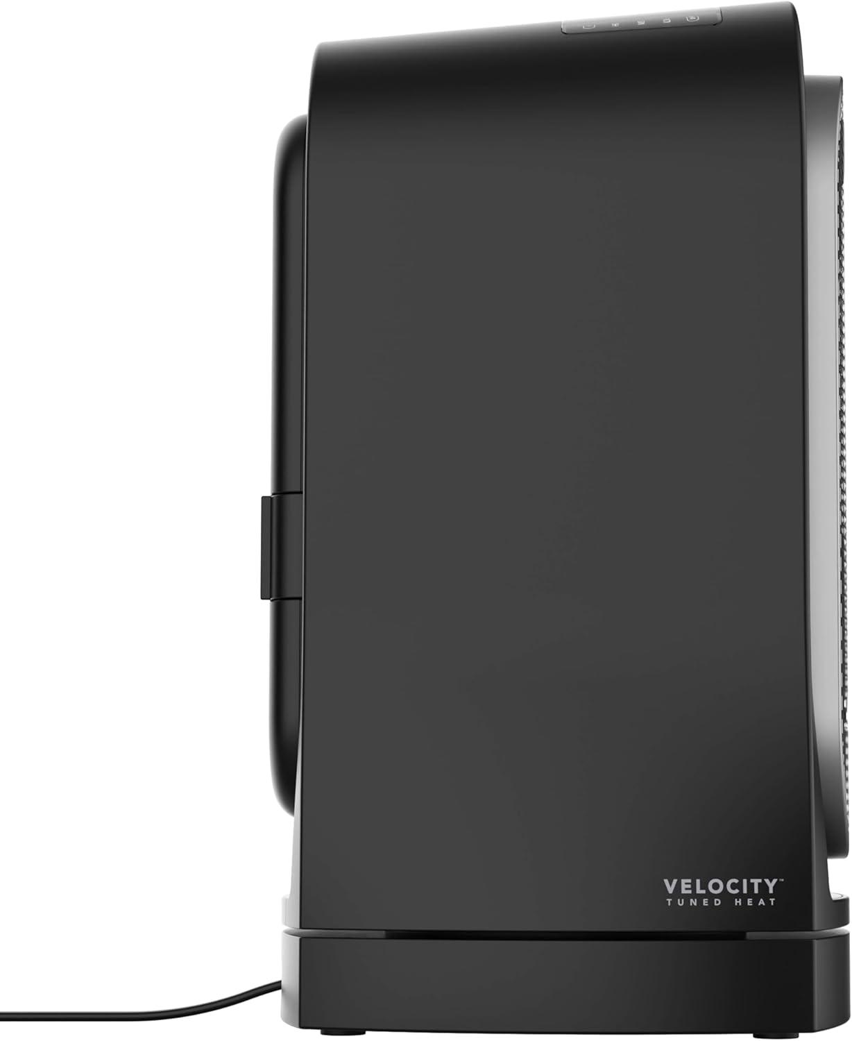 imageVornado VC02 Ceramic Heater with Velocity Tuned Heat 70 Oscillation Remote Personal or Whole Room Indoor Heater Reusable PreFilter 6 Heat Settings Powerful Heater for Bedroom and Home Black