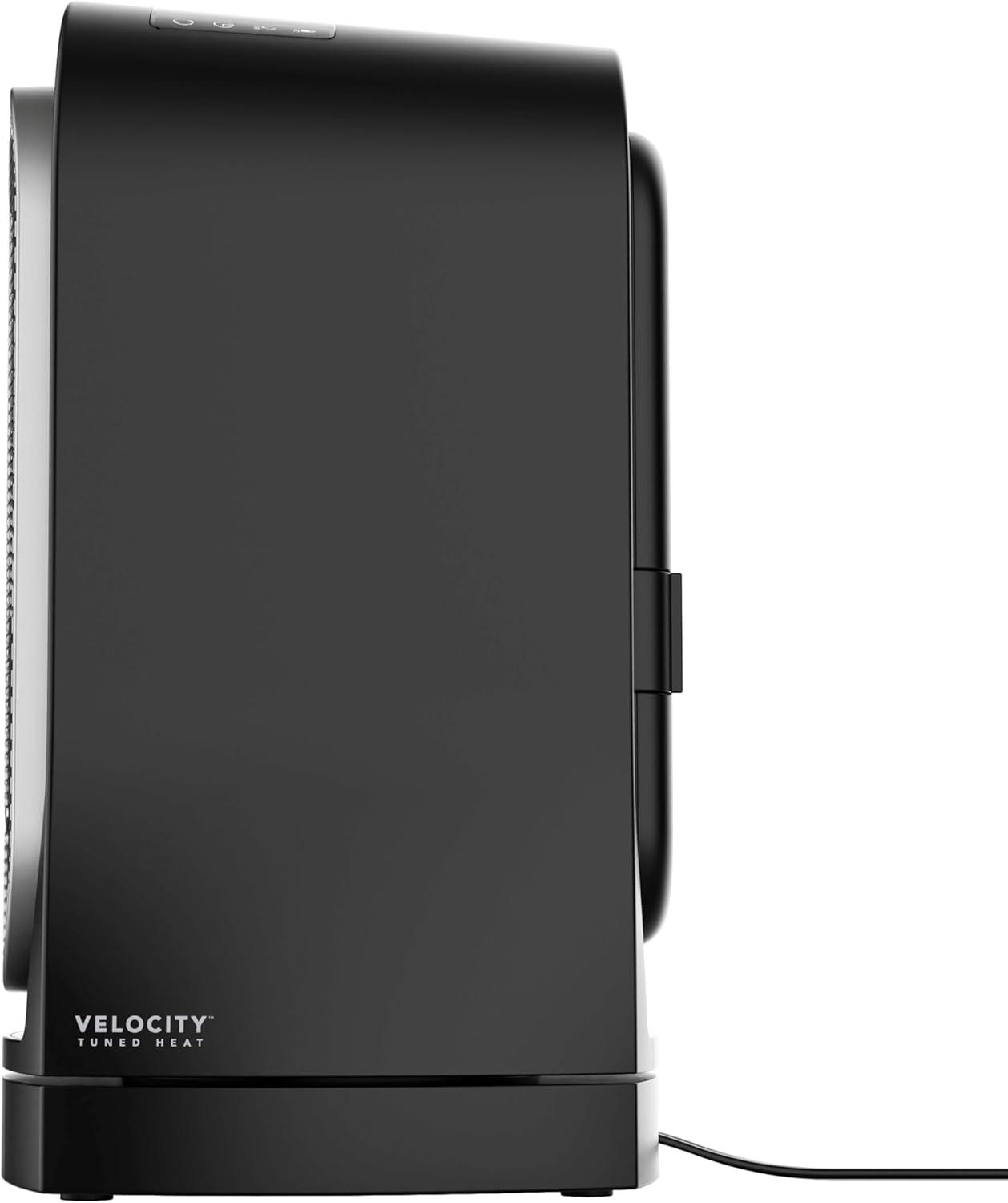 imageVornado VC02 Ceramic Heater with Velocity Tuned Heat 70 Oscillation Remote Personal or Whole Room Indoor Heater Reusable PreFilter 6 Heat Settings Powerful Heater for Bedroom and Home Black